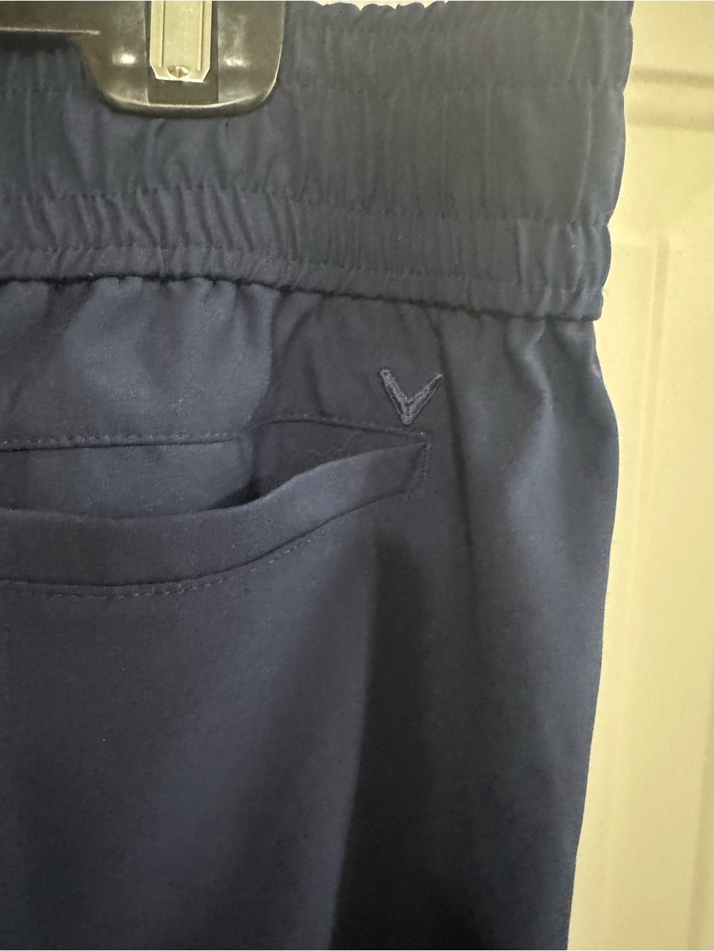 Navy Elastic-Waist Jogger Pants - Picture 6 of 7